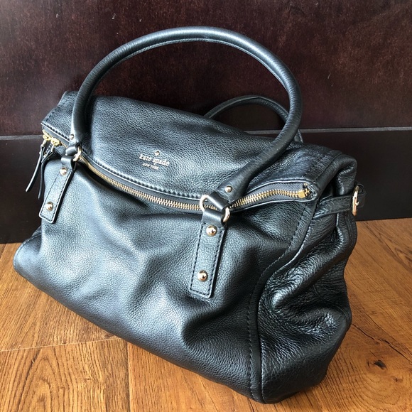 Kate Spade black leather satchel - Picture 5 of 8